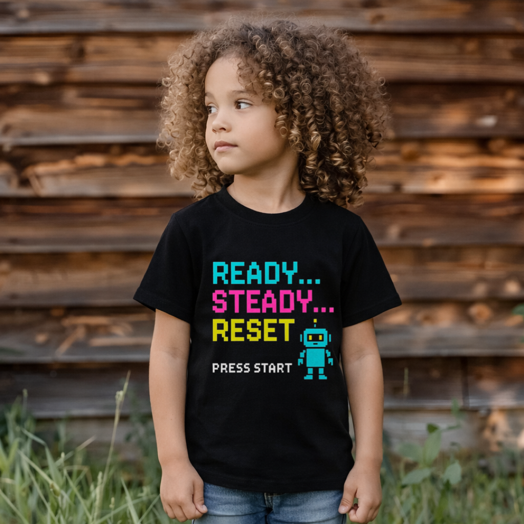 Ready… Steady… Reset – Sensory Friendly Kids T-Shirt