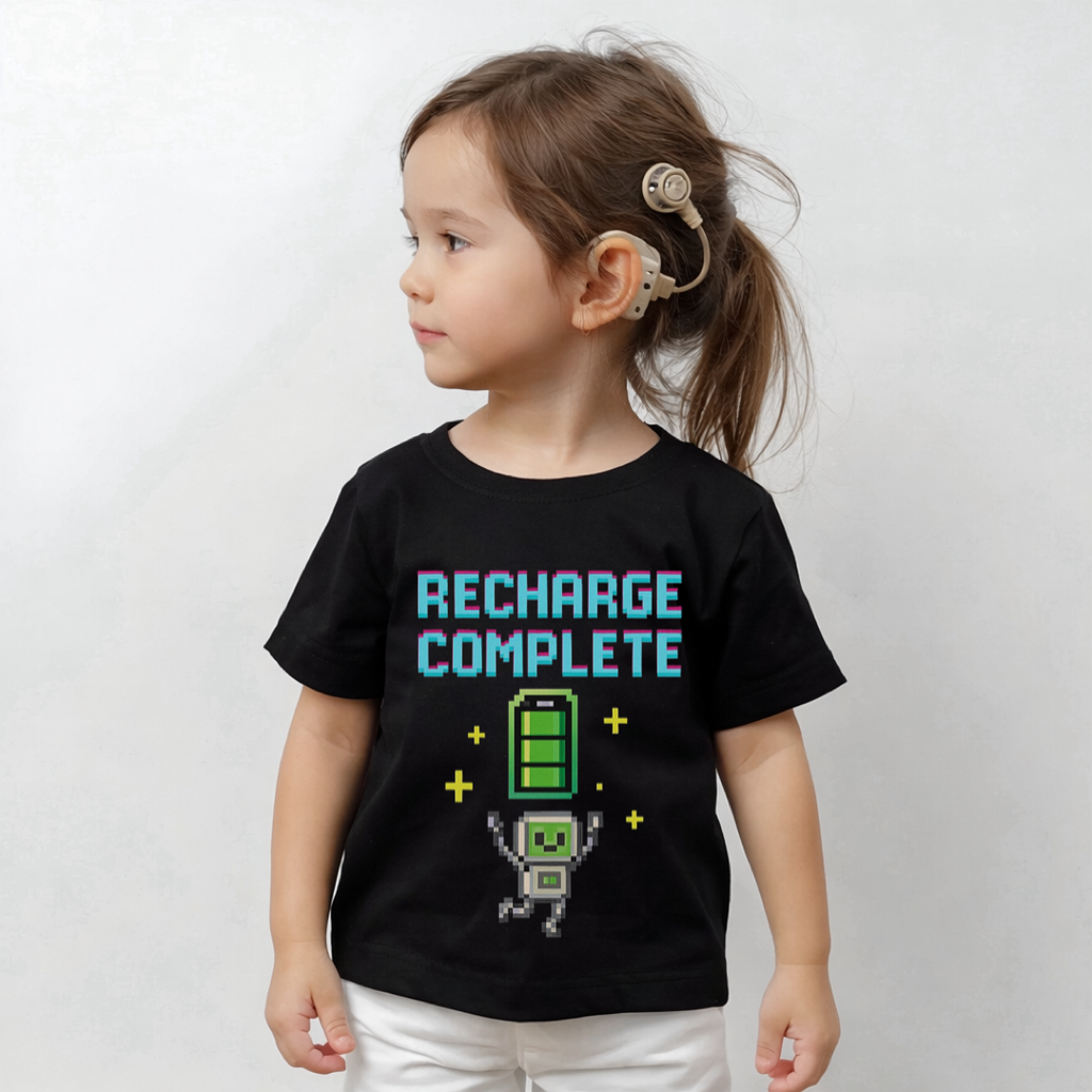 Recharge Complete – Sensory Friendly Kids T-Shirt