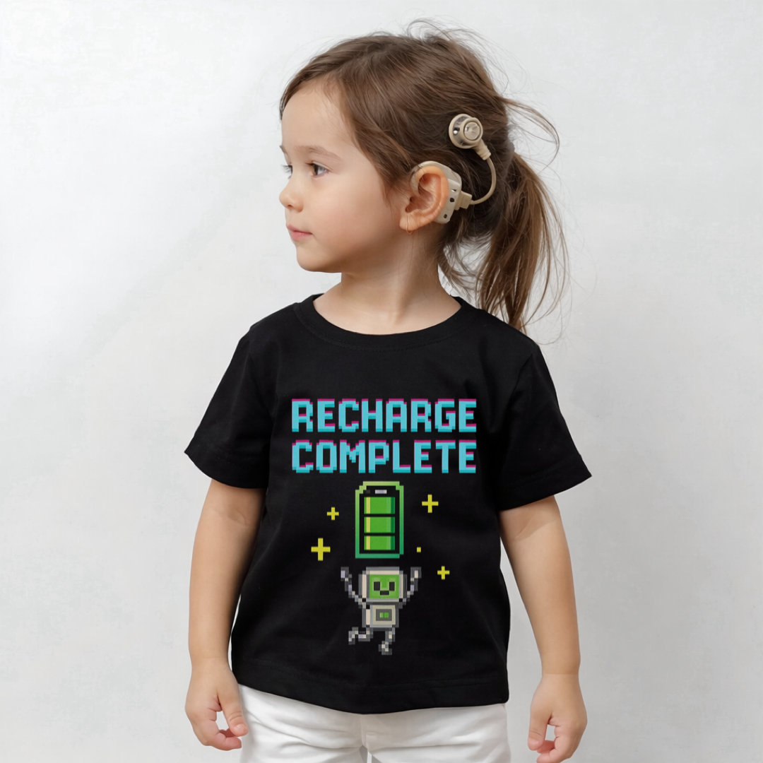 Recharge Complete – Sensory Friendly Kids T-Shirt