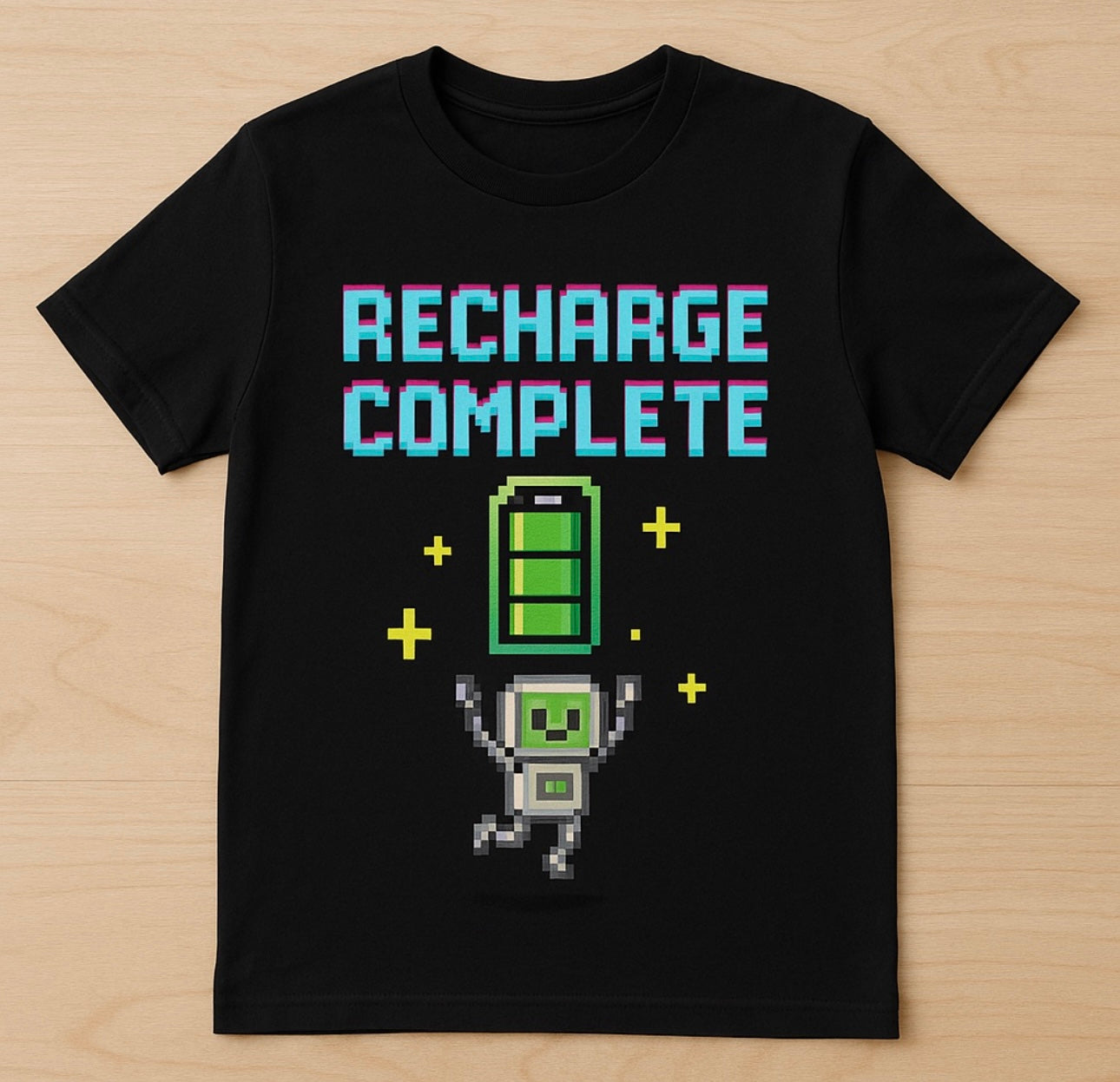 Recharge Complete – Sensory Friendly Kids T-Shirt