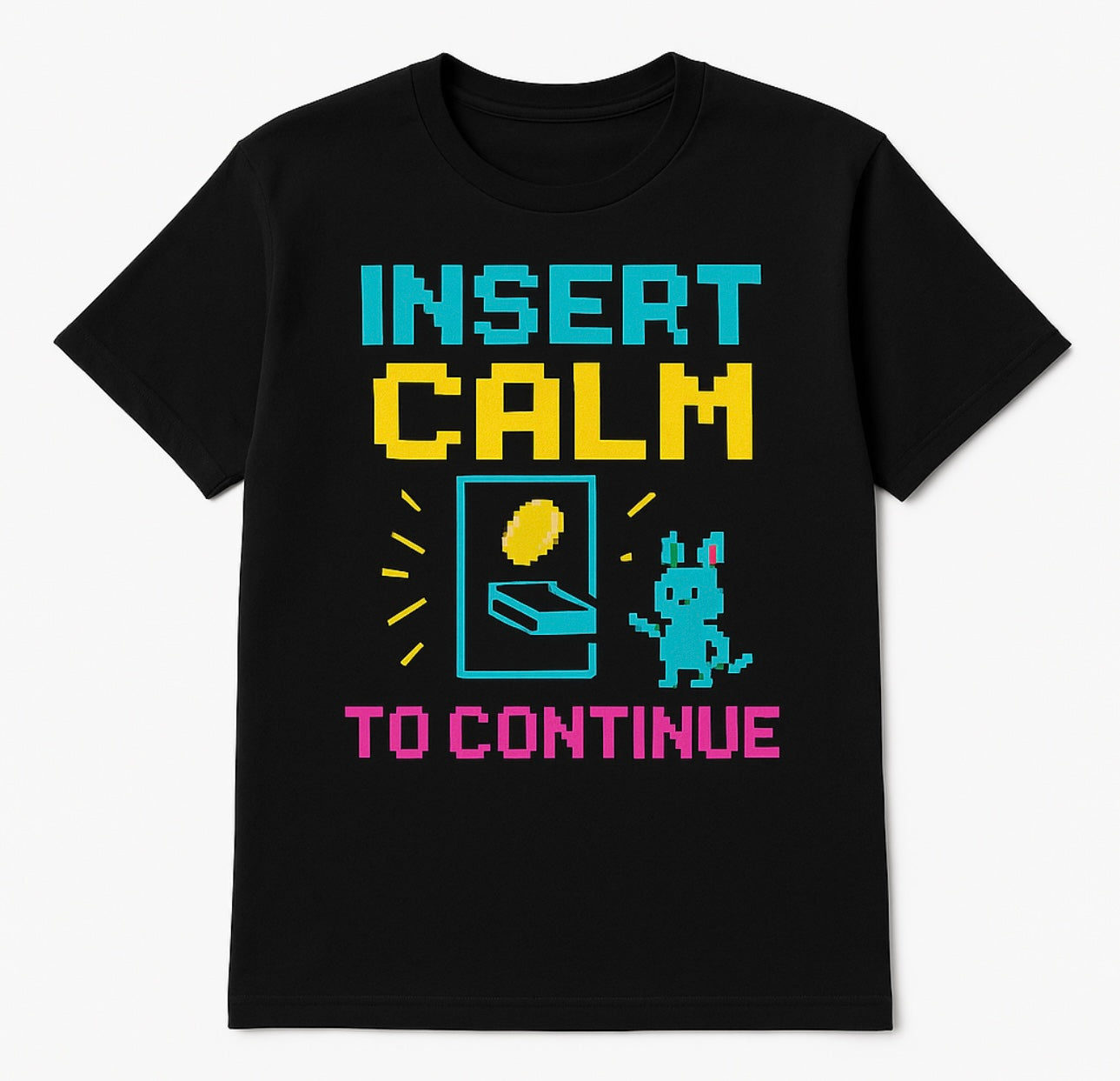 Insert Calm to Continue – Sensory Friendly Kids T-Shirt