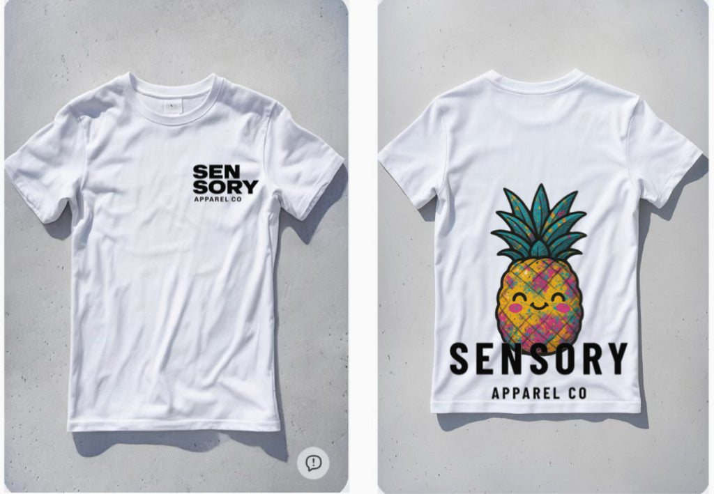 Happy Pineapple Tee – Sensory Apparel Co