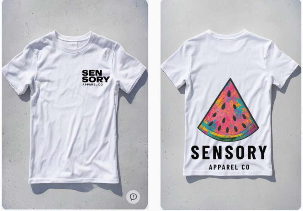 Rainbow Melon Tee – Sensory Apparel Co
🍉