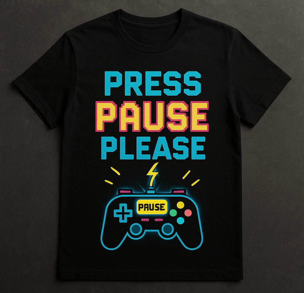 Press Pause Please – Sensory Friendly Kids T-Shirt