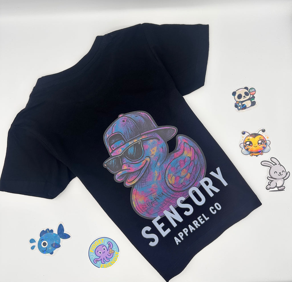Sensory Duck Tee – Black
