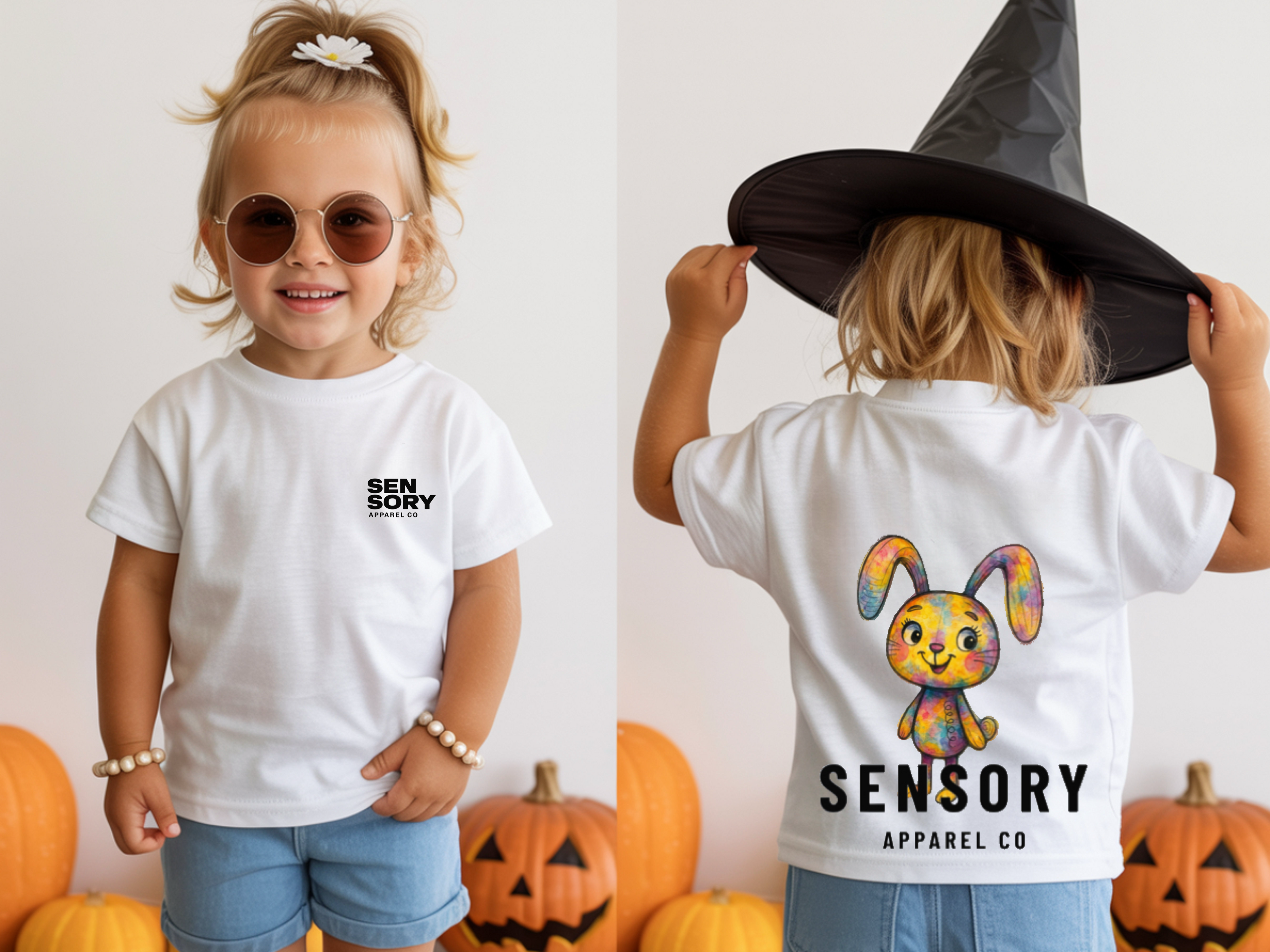 Rainbow Bunny Tee – Sensory Apparel Co
🐰