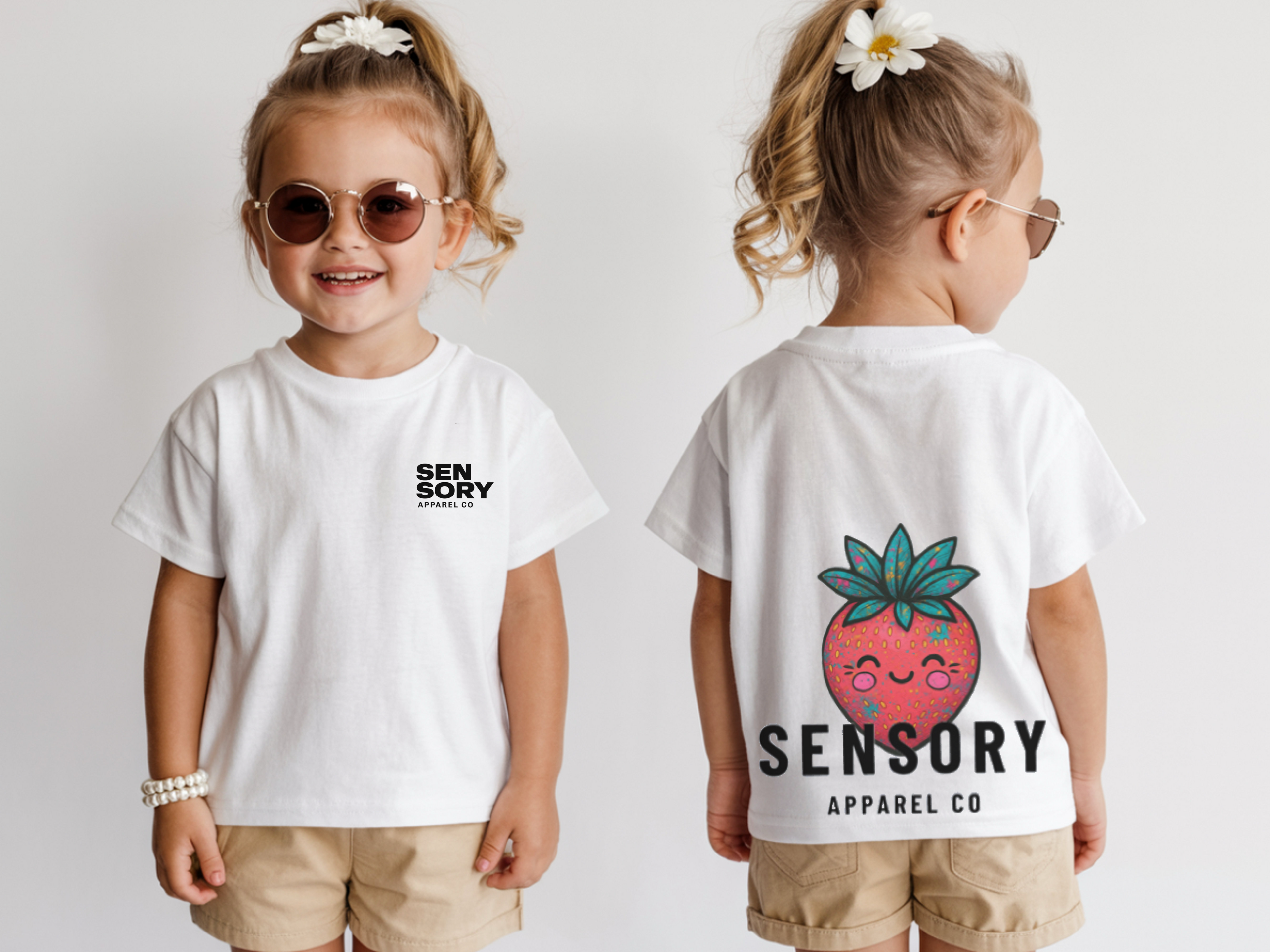 Smiley Strawberry Tee – Sensory Apparel Co
🍓