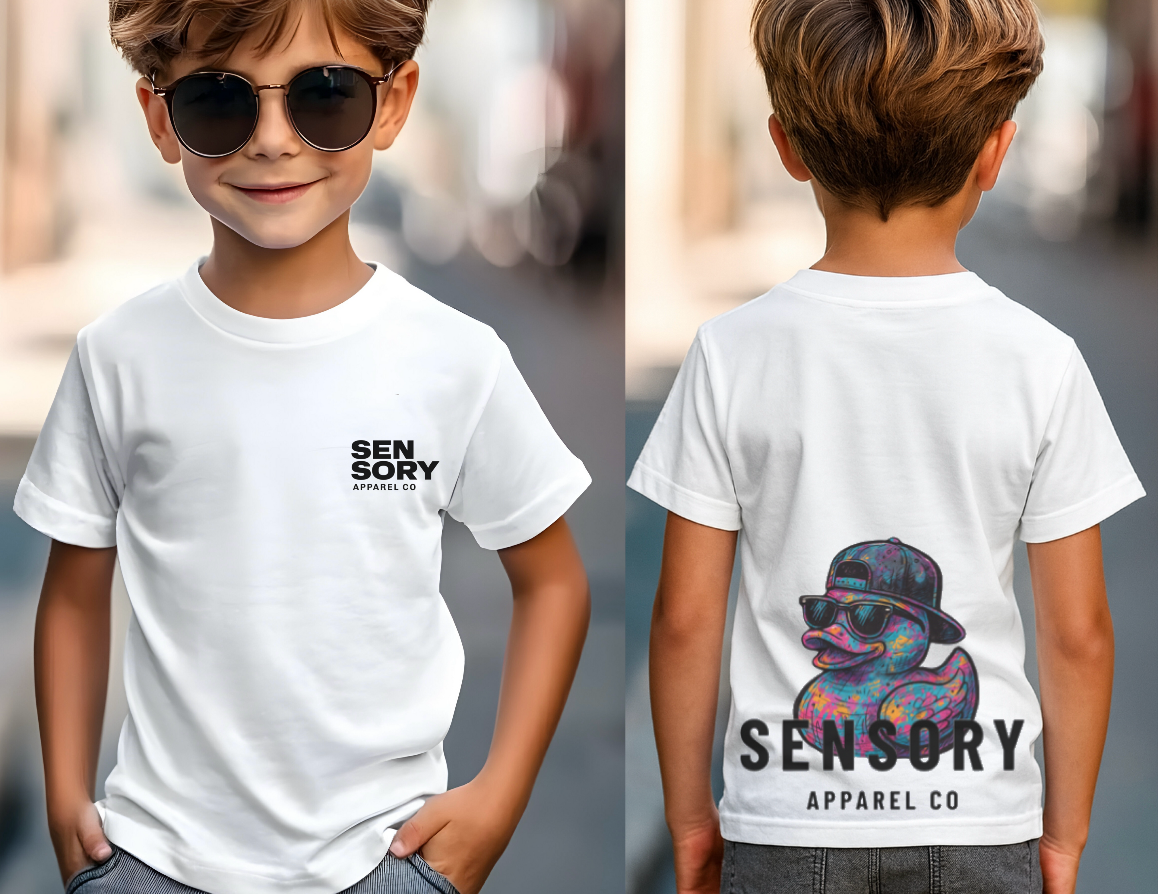 Sensory Duck Tee – White
